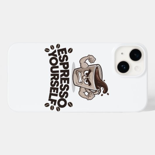 Espresso Jezelf - Grappig Koffie Liefhebber Design Case-Mate iPhone Case (Achterkant (horizontaal))