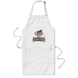 Espresso Jezelf - Grappig Koffie Liefhebber Design Lang Schort