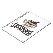 Espresso Jezelf - Grappig Koffie Liefhebber Design Notitieboek (Linkerzijde)