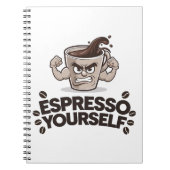 Espresso Jezelf - Grappig Koffie Liefhebber Design Notitieboek (Voorkant)