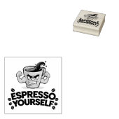 Espresso Jezelf - Grappig Koffie Liefhebber Design Rubberstempel (Gestempeld)