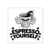 Espresso Jezelf - Grappig Koffie Liefhebber Design Rubberstempel (Afrduk)