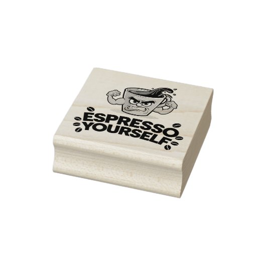 Espresso Jezelf - Grappig Koffie Liefhebber Design Rubberstempel (Stempel)