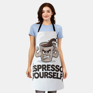 Espresso Jezelf - Grappig Koffie Liefhebber Design Schort
