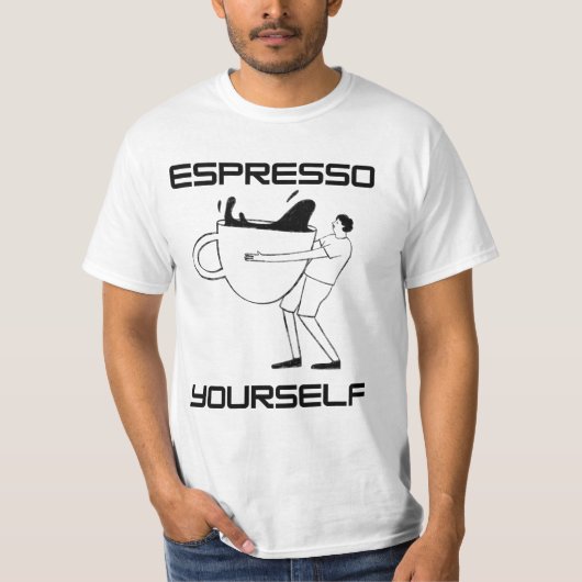 ESPRESSO JEZELF - Grappig Koffie Lover T-shirt (Voorkant)