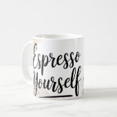 Espresso Jezelf Grappige Koffie Mok (Voorkant links)