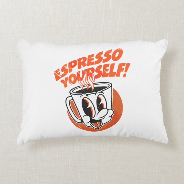 Espresso jezelf grappige koffieliefhebber kussen  (Voorkant)