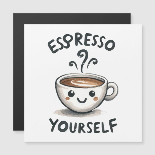 Espresso Jezelf koffie (Voorkant / Achterkant)