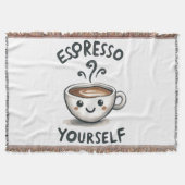 Espresso Jezelf koffie Deken (Voorkant)
