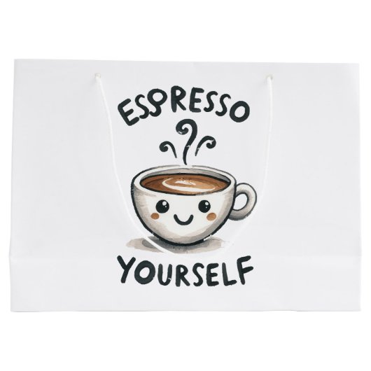 Espresso Jezelf koffie Groot Cadeauzakje (Achterkant)