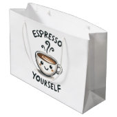 Espresso Jezelf koffie Groot Cadeauzakje (Achterkant Gekanteld)