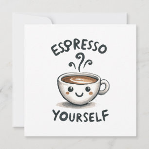 Espresso Jezelf koffie Kaart
