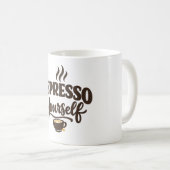 Espresso jezelf koffie koffiemok (Voorkant rechts)