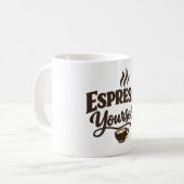 Espresso jezelf koffie koffiemok (Voorkant links)