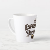 Espresso jezelf-koffie latte mok (Linkerhoek)