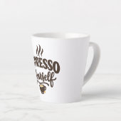 Espresso jezelf-koffie latte mok (Rechterhoek)