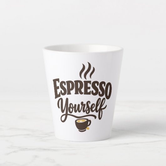 Espresso jezelf-koffie latte mok (Voorkant)