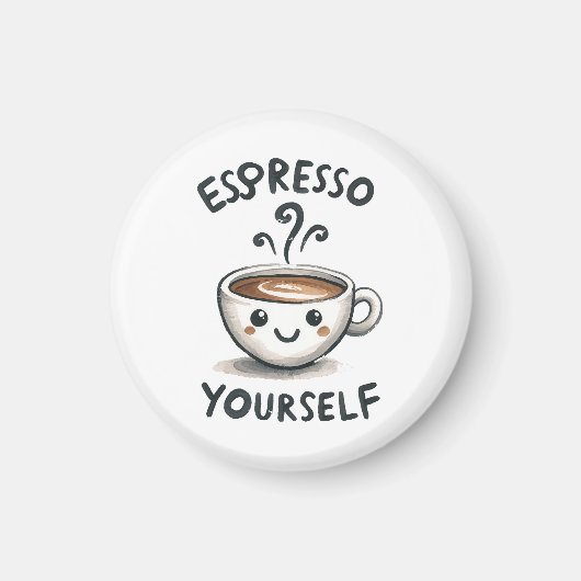 Espresso Jezelf koffie Magneet (Voorkant)