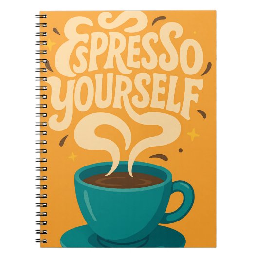 Espresso Jezelf Koffie Notitieboek (Voorkant)