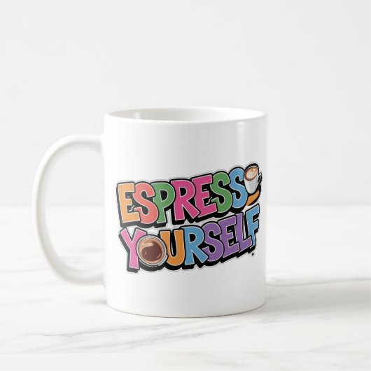 Espresso Jezelf Koffieliefhebber Fun Design Koffiemok (Links)