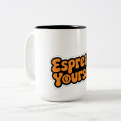Espresso Jezelf – Leuke & Motivatie koffie Mok (Voorkant links)