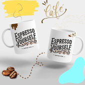 Espresso Jezelf 'Modern Coffee Lover Gift ☕ Espresso Kop