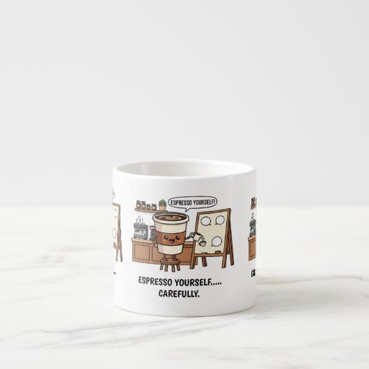 Espresso Jezelf Mok – Grappig Koffie Cup Gift (Voorkant)