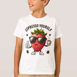 Espresso jezelf naar de Max - Aardbeienkoffie T-shirt