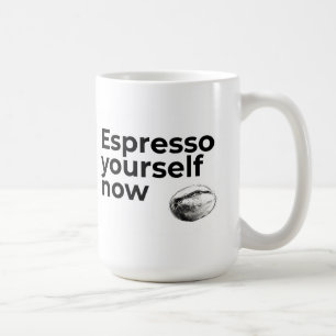 Espresso Jezelf Nu Koffie Quote met Bean Koffiemok