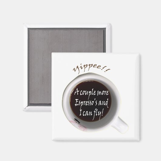 Espresso Jitters Magneet (Voorkant / Achterkant)