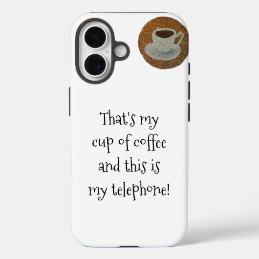 Espresso koffie iPhone hoes (Achterkant)