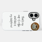Espresso koffie iPhone hoes (Achterkant (horizontaal))
