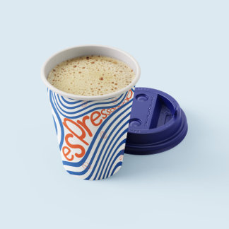 Espresso Koffie Levendige Papier Cups Papieren Bekers