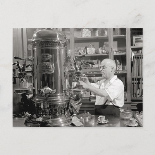Espresso-koffiebar, 1942 briefkaart (Voorkant)