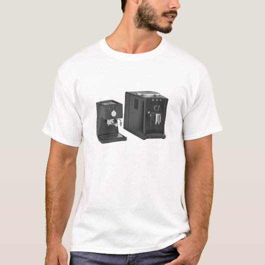 Espresso koffiemachines t-shirt (Voorkant)
