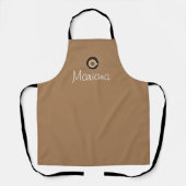 Espresso Koffiezaak Handgetekend Logo Schort (Voorkant)