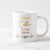 Espresso Lifeline Funny Gift mok voor Cafeïne Fans (Rechts)
