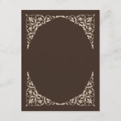 Espresso Luxe Brown and Beige Wedding Menu (Achterkant)