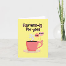 Espresso-ly voor jou! Gefeliciteerd.