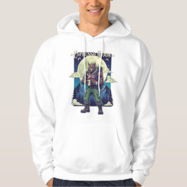 Espresso Maan Weerwolf Koffie Camping Illustratie Hoodie