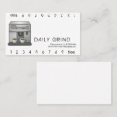 Espresso Machine Punchcard Klantenkaartje (Voorkant / Achterkant)