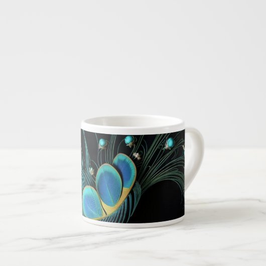 Espresso|Majestic Peacock|Speciale Mok (Voorkant rechts)