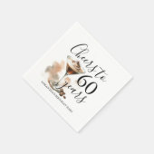 Espresso Martini 60e verjaardag Cocktail servetten (Hoek)