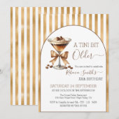 Espresso martini 'A tini bit Older' Gouden verjaar Kaart (Voorkant / Achterkant)