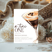 Espresso Martini A Tini One Baby shower Kaart