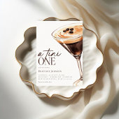 Espresso Martini A Tini One Baby shower Kaart