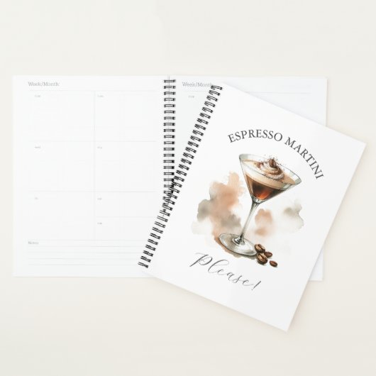 Espresso Martini Alsjeblieft Mooie Cocktail Thema' Planner (Display)