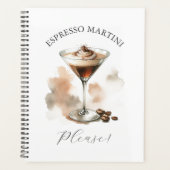 Espresso Martini Alsjeblieft Mooie Cocktail Thema' Planner (Voorkant)