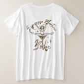 Espresso Martini Babe T-shirt (Design achterkant)