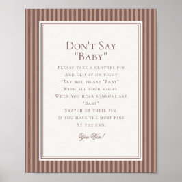 Espresso Martini Baby Borrel Baby Shower Spel Poster
